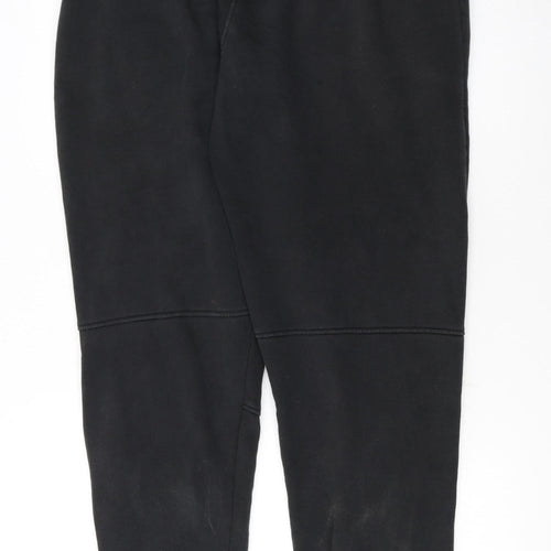 Umbro Men Black XL Jogger Trousers Fleece Lined Tapered Fit