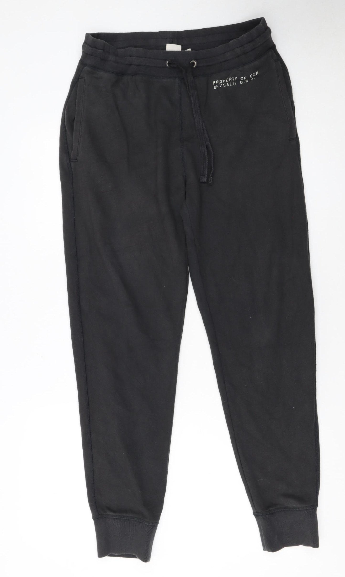 GAP Men’s Black Jogger Sweatpants S Regular Fit Cotton Blend