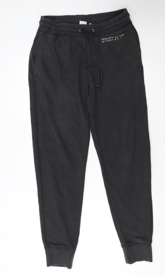 GAP Men’s Black Jogger Sweatpants S Regular Fit Cotton Blend