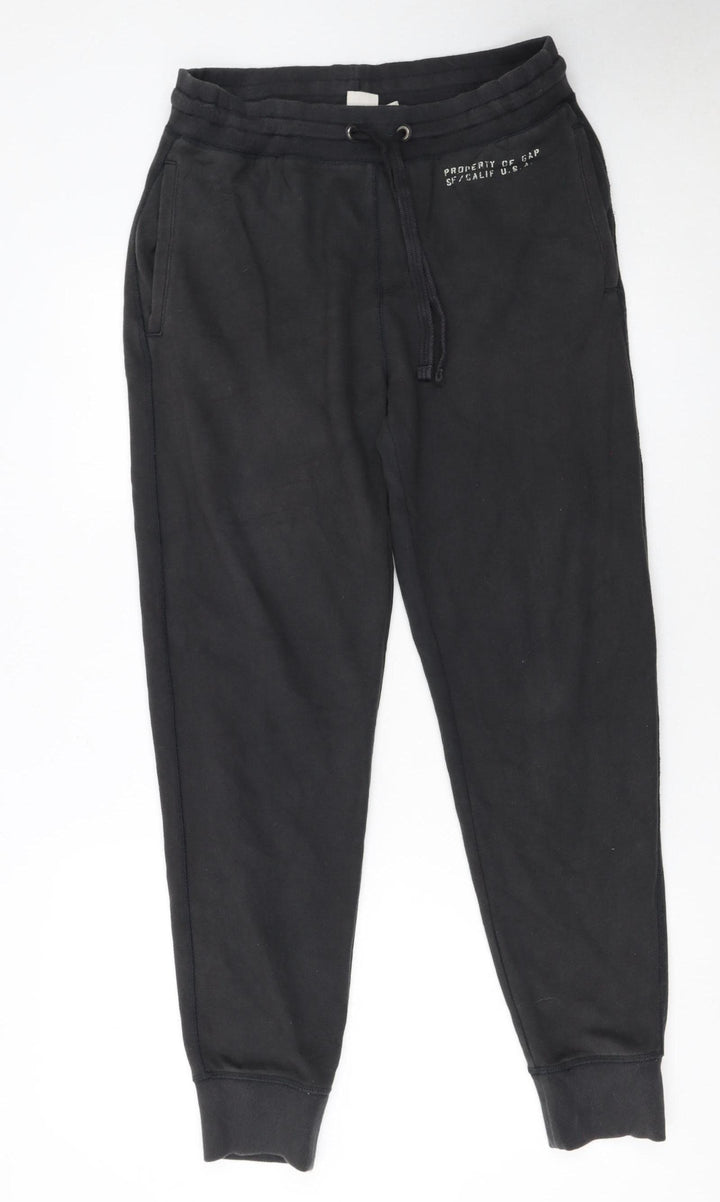GAP Men’s Black Jogger Sweatpants S Regular Fit Cotton Blend