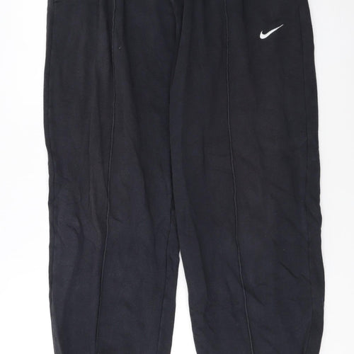 Nike Women’s Black Fleece Sweatpants L Tapered Fit Casualwear