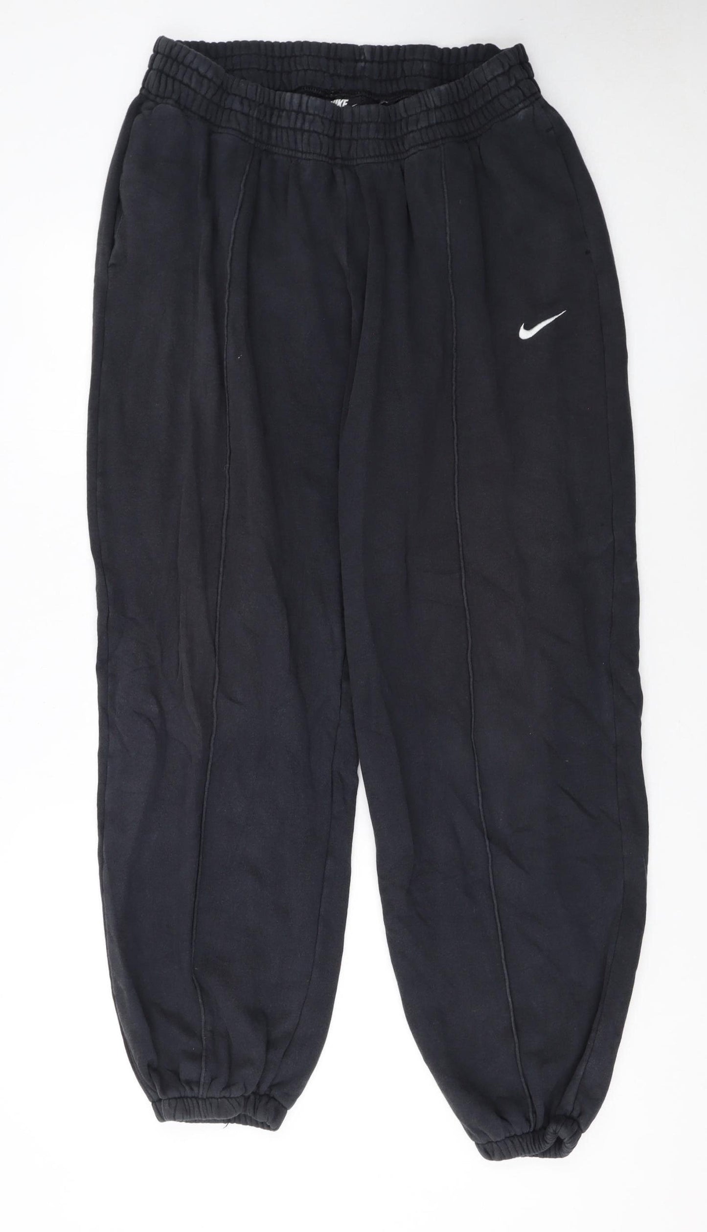 Nike Women’s Black Fleece Sweatpants L Tapered Fit Casualwear