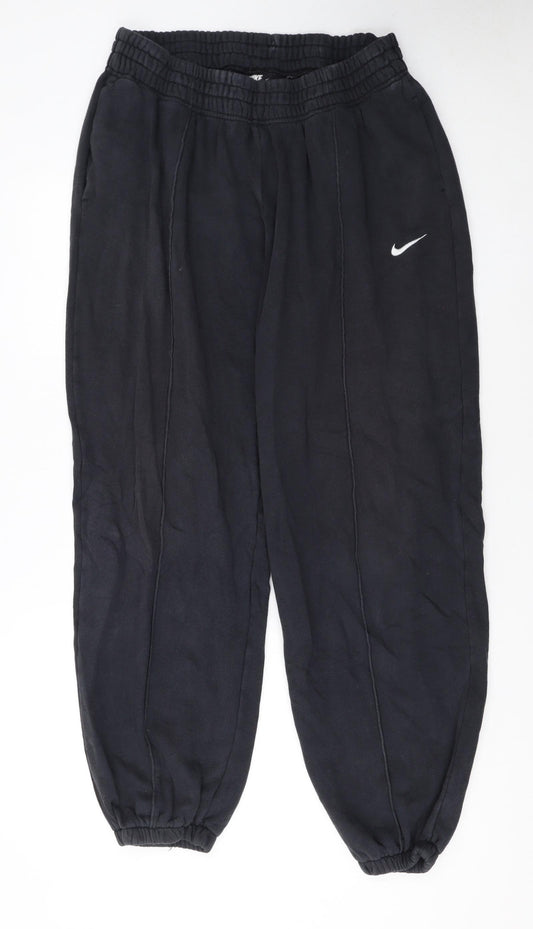 Nike Women’s Black Fleece Sweatpants L Tapered Fit Casualwear