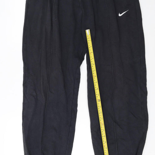 Nike Women’s Black Fleece Sweatpants L Tapered Fit Casualwear