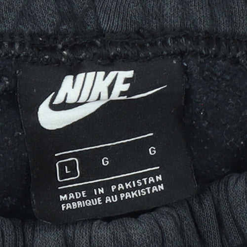 Nike Women’s Black Fleece Sweatpants L Tapered Fit Casualwear