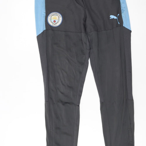 Puma Manchester City Men's Black Slim Track Pants S