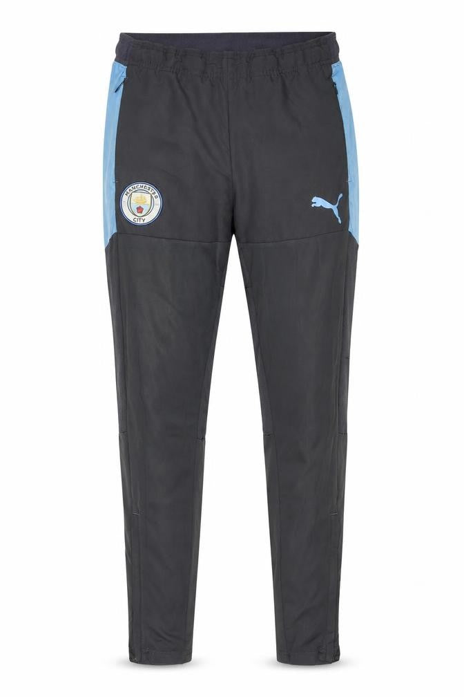 Front view of Puma Manchester City Men's Black Slim Track Pants S