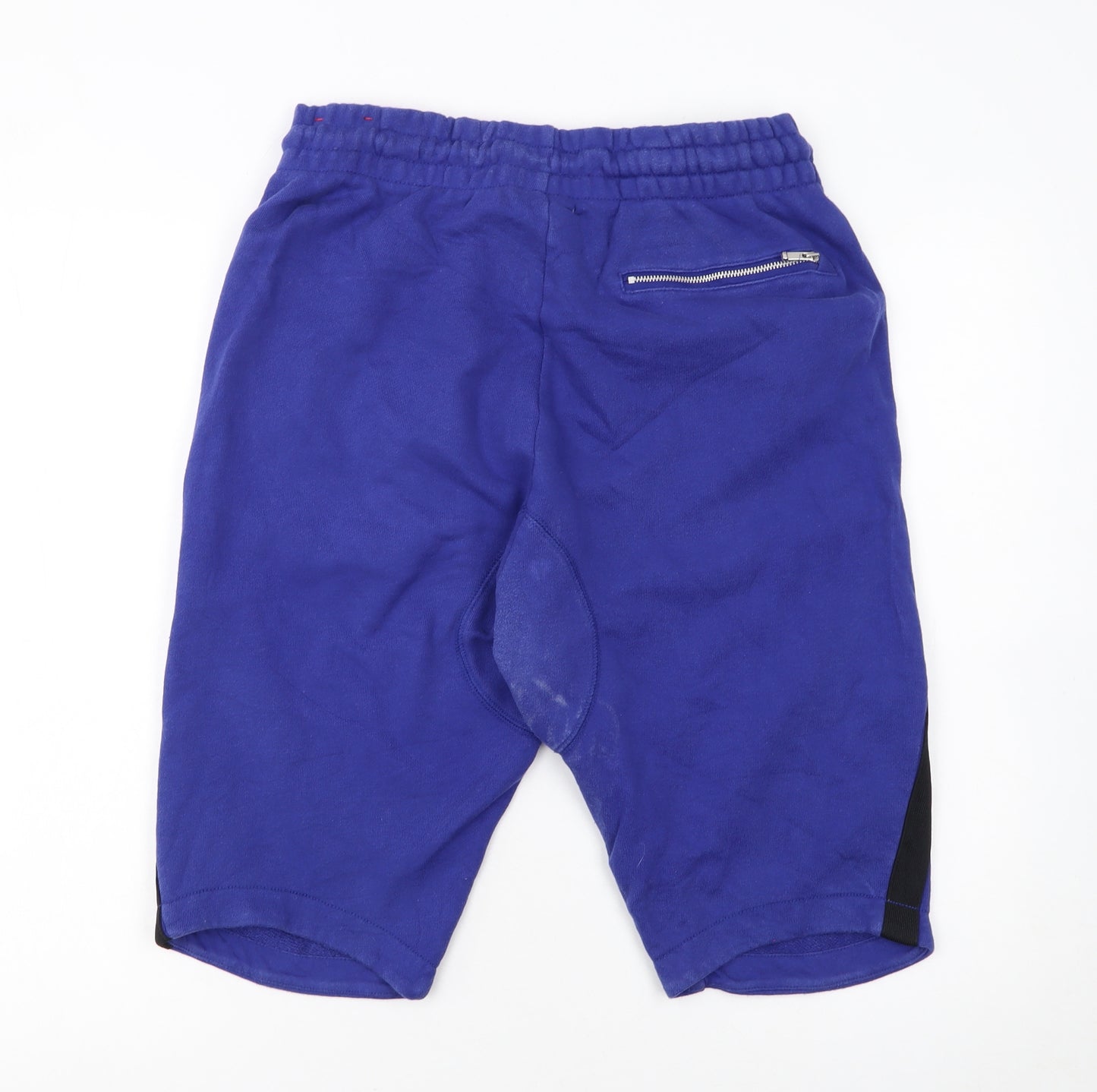 Nike Men Blue Sweat Shorts M Casual Fleece Drawstring Sportswear