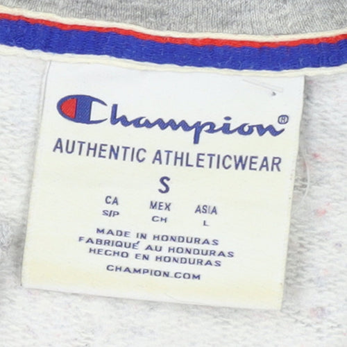 Champion Men's Multicoloured Pullover Hoodie Small Sports Style