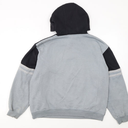 Fila Boys Black & Grey Pullover Hoodie XL (176cm) Cotton Blend Logo Sweatshirt