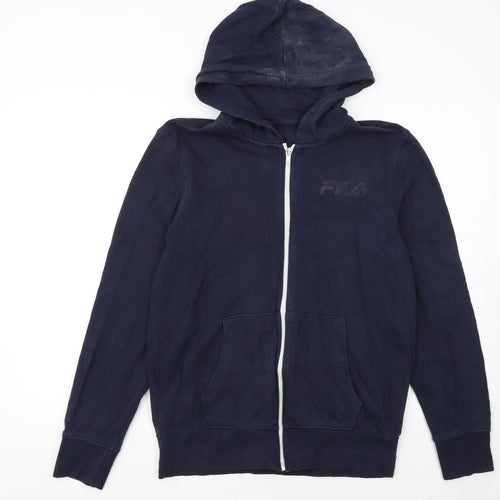Fila Men's Blue Full Zip Hoodie Size S Regular Fit