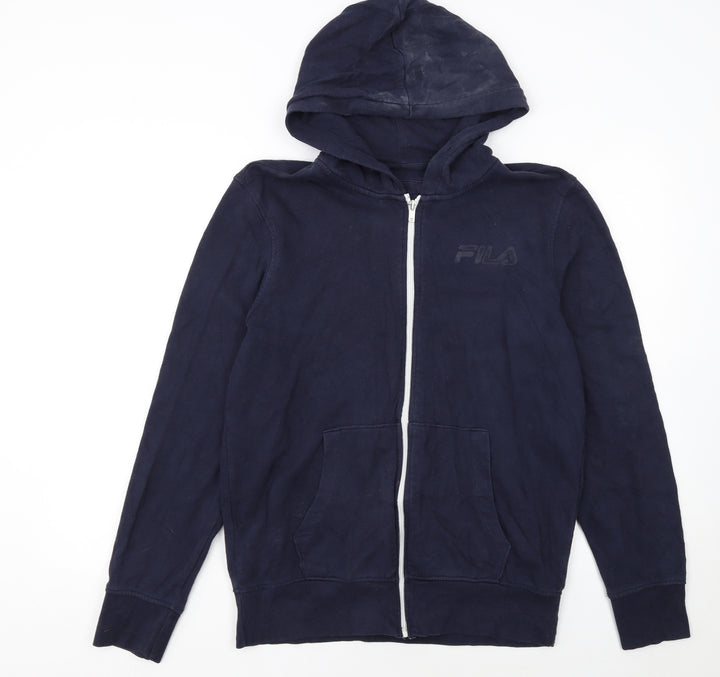 Fila Men's Blue Full Zip Hoodie Size S Regular Fit