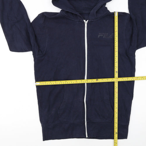 Fila Men's Blue Full Zip Hoodie Size S Regular Fit