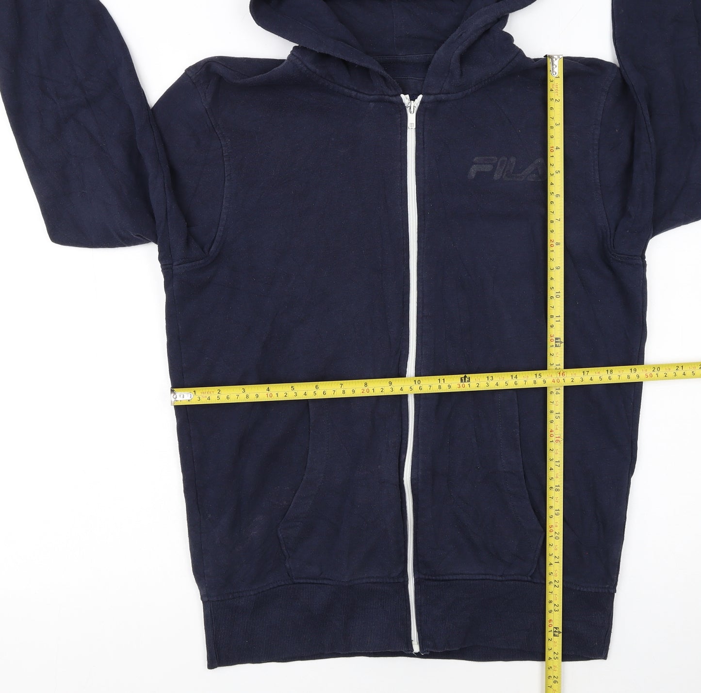 Fila Men's Blue Full Zip Hoodie Size S Regular Fit