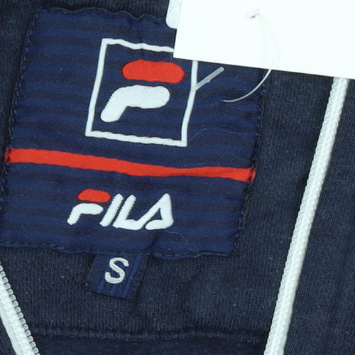 Fila Men's Blue Full Zip Hoodie Size S Regular Fit