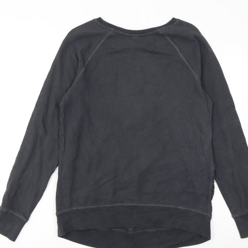 H&M Mama Disney Black Sequin Mickey Sweatshirt Women's UK 12 M