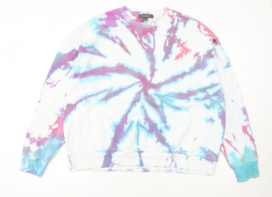 Primark Women’s Multicoloured Tie-Dye Pullover Sweatshirt L