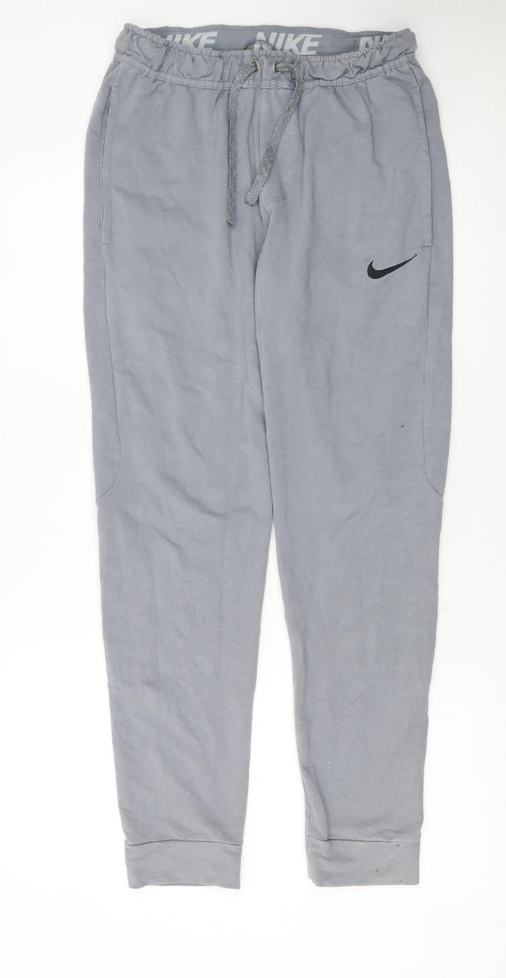 Nike Men's Grey Dri-FIT Jogger Activewear Trousers Size S