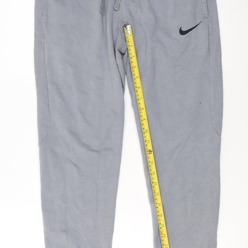 Nike Men's Grey Dri-FIT Jogger Activewear Trousers Size S