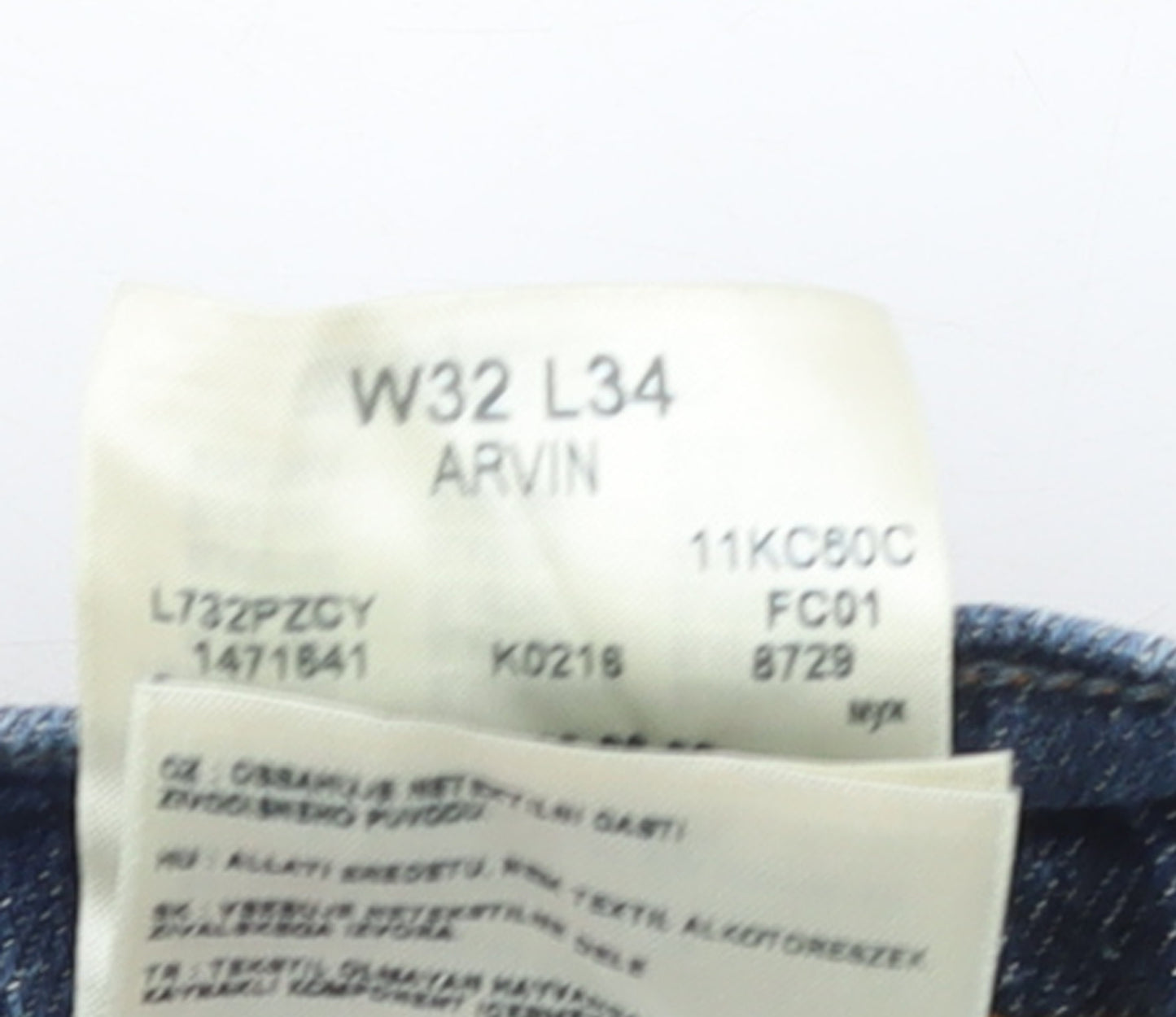 Lee Women's Blue Straight Leg Mid Rise Stretch Jeans Size 16 L34