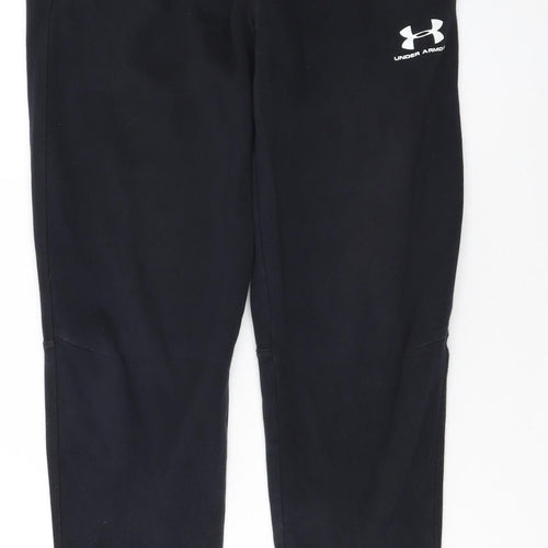 Under Armour Boys Black ColdGear Jogger Trousers Size 12 Years