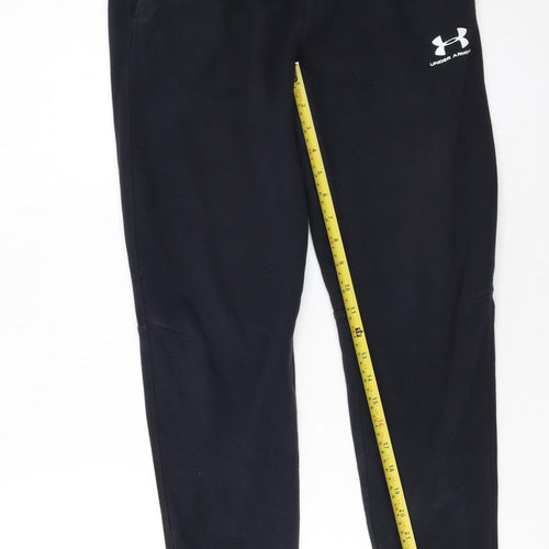 Under Armour Boys Black ColdGear Jogger Trousers Size 12 Years