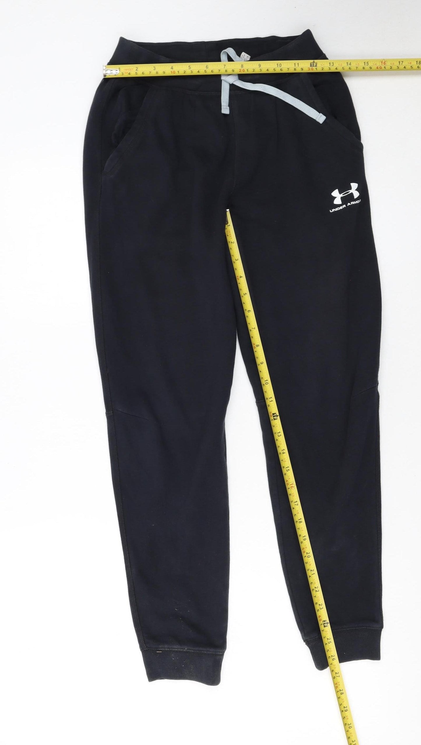 Under Armour Boys Black ColdGear Jogger Trousers Size 12 Years