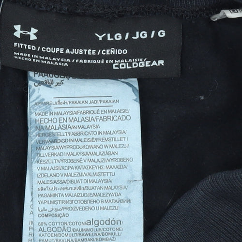 Under Armour Boys Black ColdGear Jogger Trousers Size 12 Years