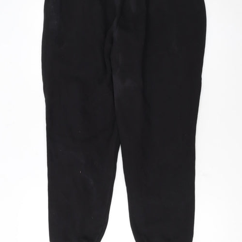Puma Womens Black Cotton Blend Jogger Sweatpants L