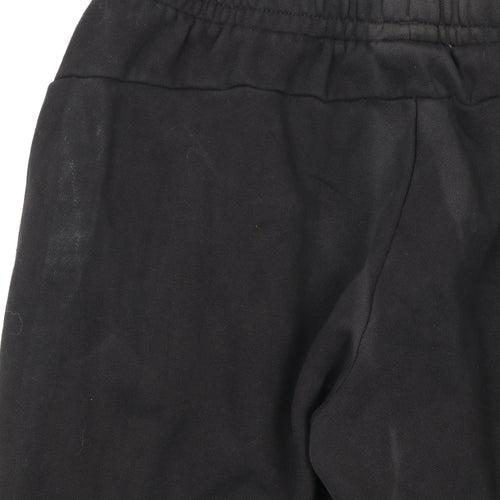 Puma Womens Black Cotton Blend Jogger Sweatpants L