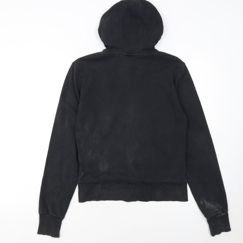 Nike Women’s Black Full Zip Hoodie Size M 10/12 Hooded Sweatshirt