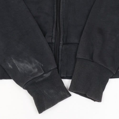 Nike Women’s Black Full Zip Hoodie Size M 10/12 Hooded Sweatshirt