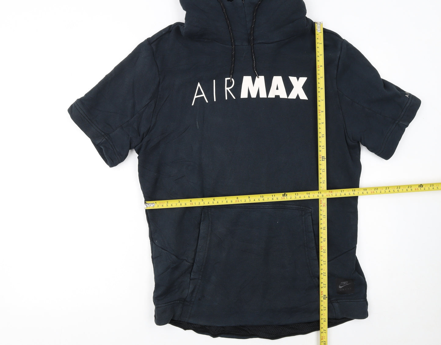 Nike Air Max Women’s Black Short Sleeve Pullover Hoodie Size L