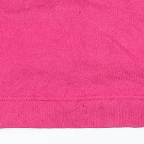 FILA Women's Pink Cotton V-Neck Button Cardigan Size L