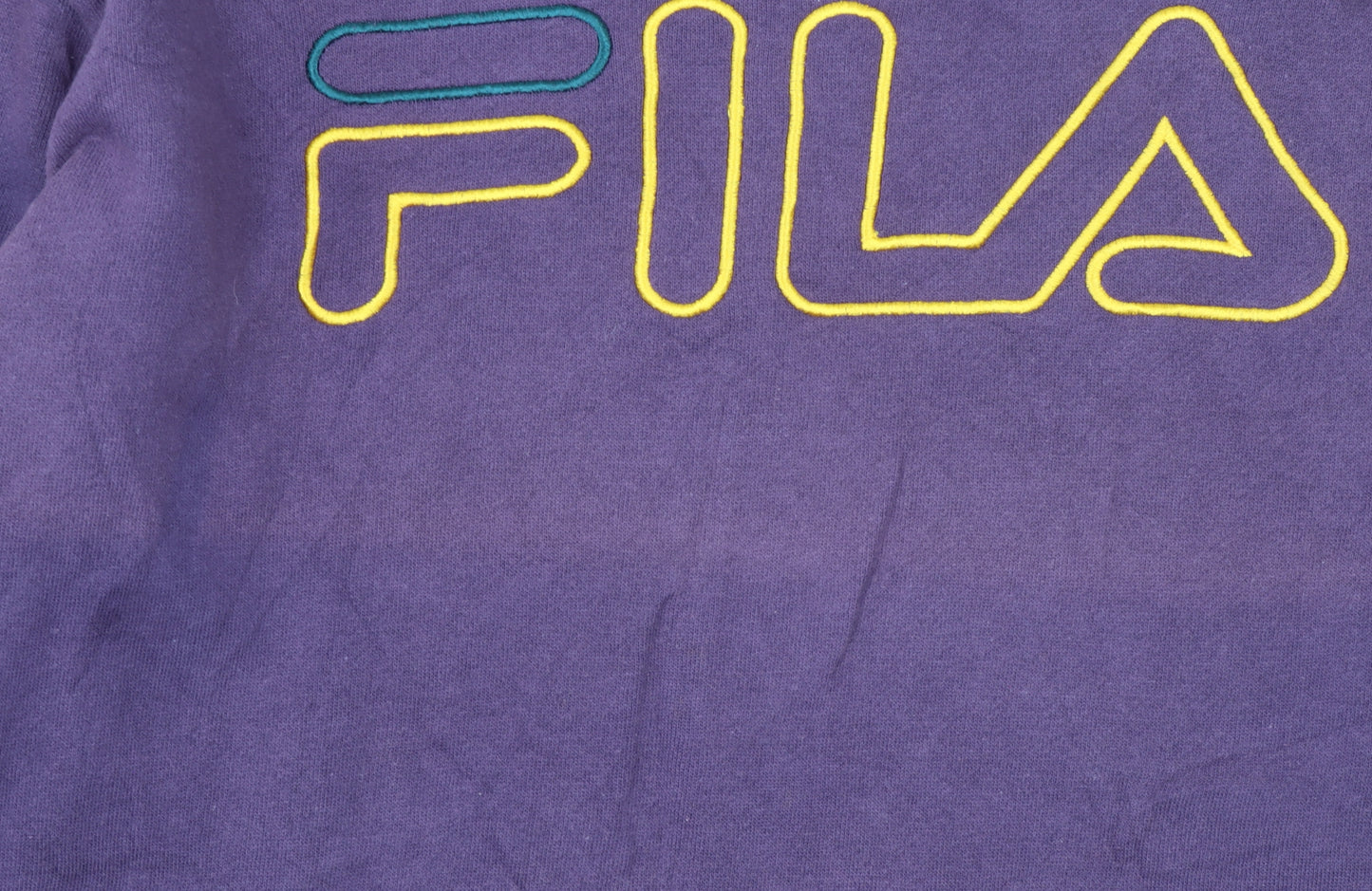 Fila Women's Purple Crew Neck Logo Sweatshirt Size S Relaxed Fit