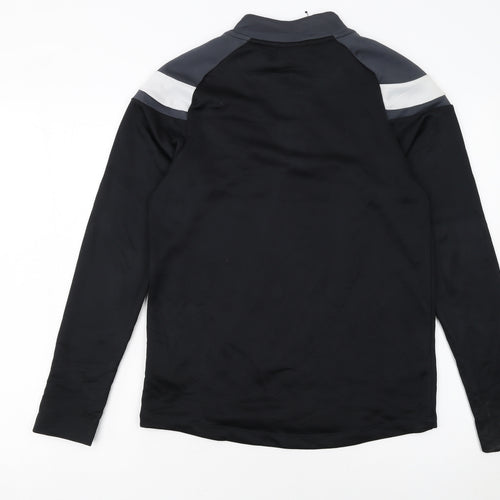 Umbro Boys Black 158 Football 1/4 Zip Training Sweatshirt Top