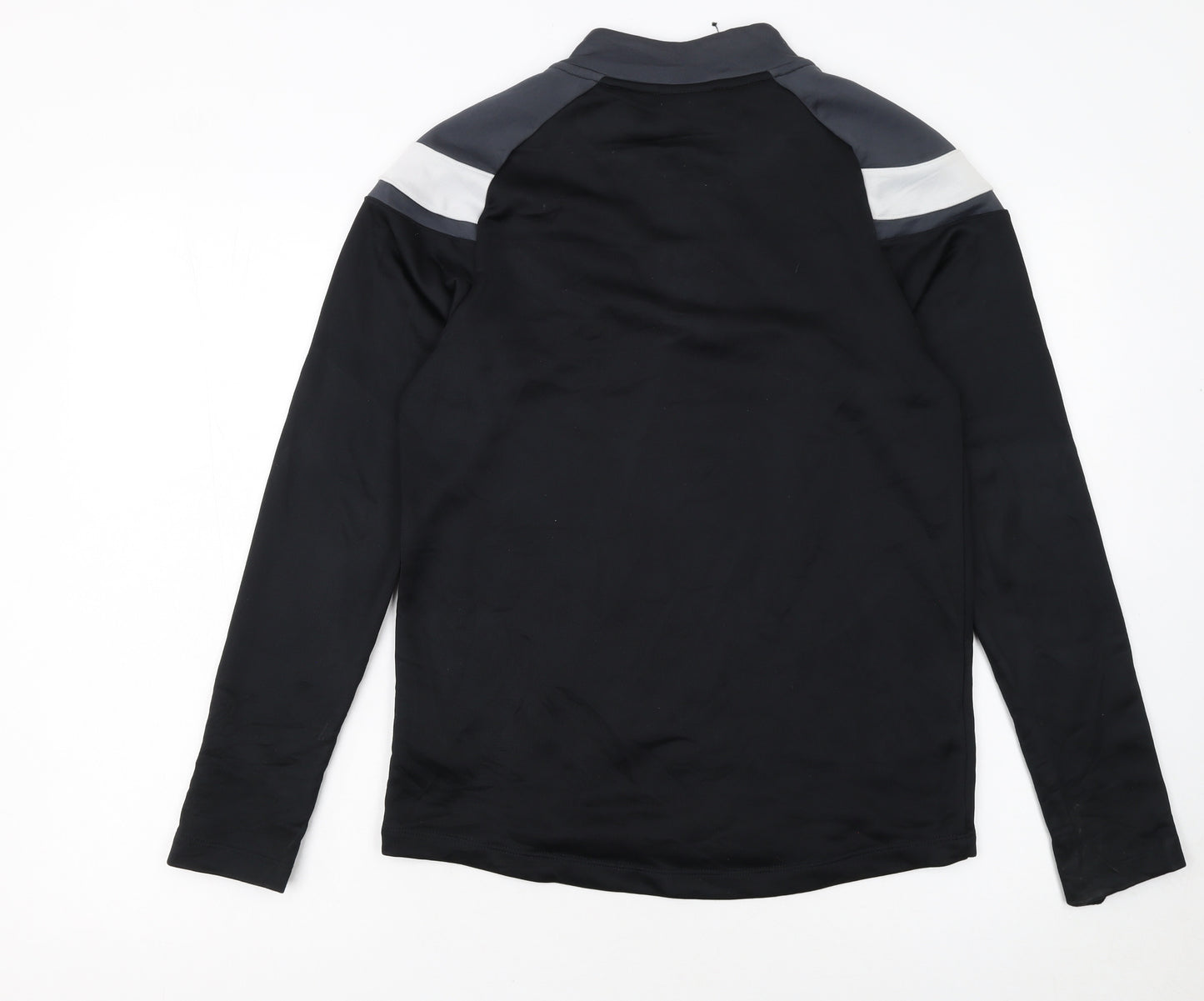 Umbro Boys Black 158 Football 1/4 Zip Training Sweatshirt Top