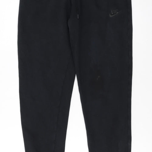 Nike Womens Black XS Fleece Jogger Sweatpants with Logo