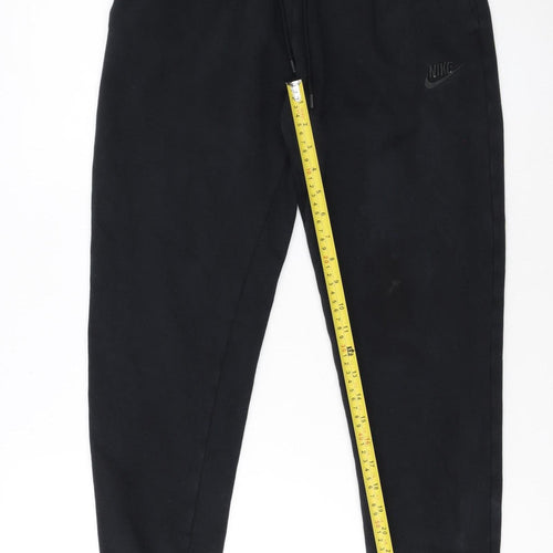 Nike Womens Black XS Fleece Jogger Sweatpants with Logo