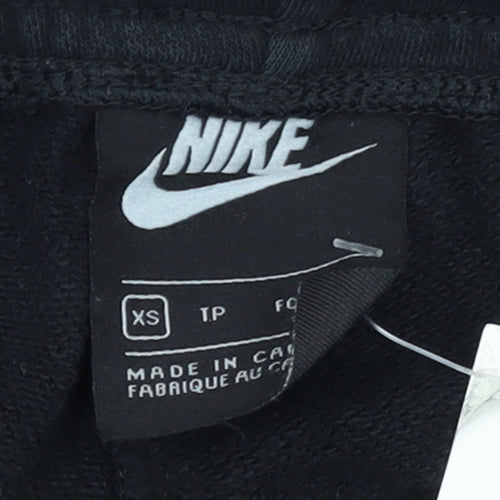 Nike Womens Black XS Fleece Jogger Sweatpants with Logo