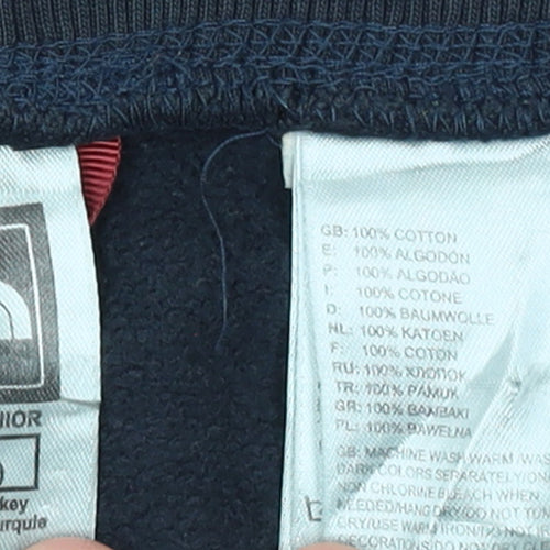 The North Face Boys Black Cotton Jogger Trousers 14 Years