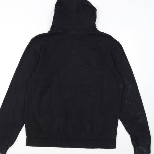 Champion Boys Black Pullover Hoodie 15-16 Years Logo Fleece Sweatshirt
