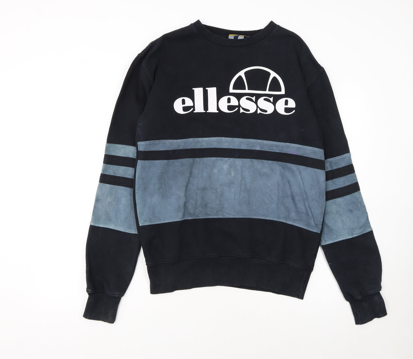 Ellesse Womens Black & Grey Crew Neck Pullover Sweatshirt Size 10