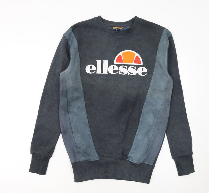 Ellesse Girls Black Logo Pullover Sweatshirt UK 6 Regular Fit