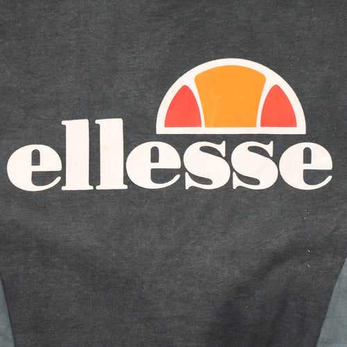 Ellesse Girls Black Logo Pullover Sweatshirt UK 6 Regular Fit
