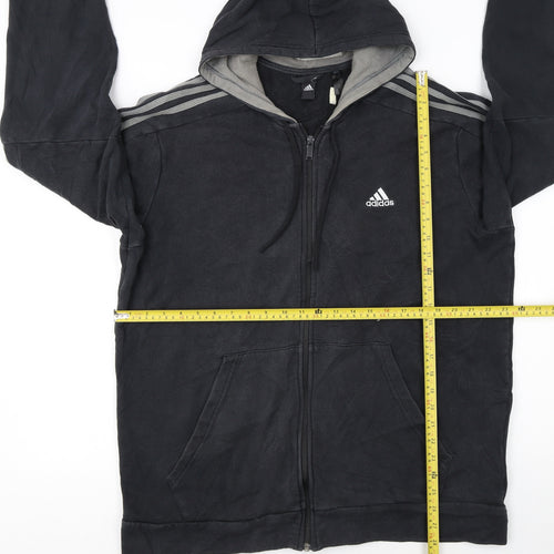 Adidas Mens Black XL Full Zip Fleece Hoodie