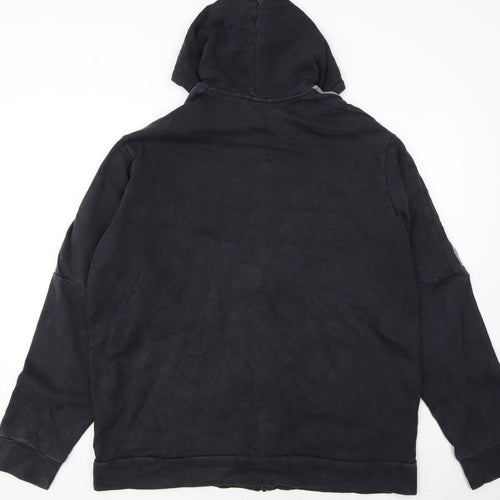 Adidas Mens Black XL Full Zip Fleece Hoodie