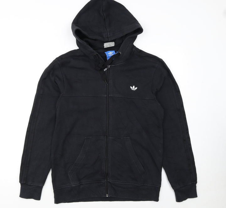 Adidas Men's Black Full Zip Hoodie Small Sportswear Fleece Jacket