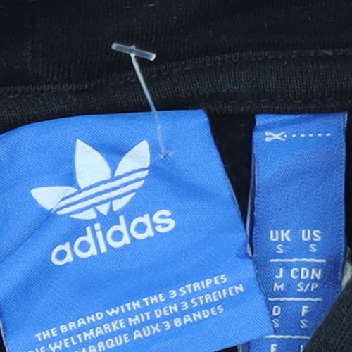 Adidas Men's Black Full Zip Hoodie Small Sportswear Fleece Jacket