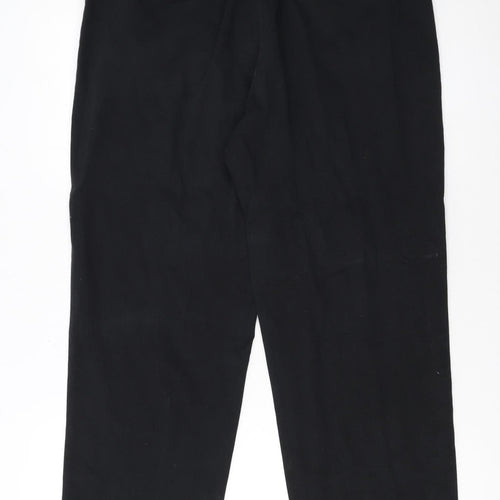 Lee Women's Black Petite Straight Chino Trousers Size 10